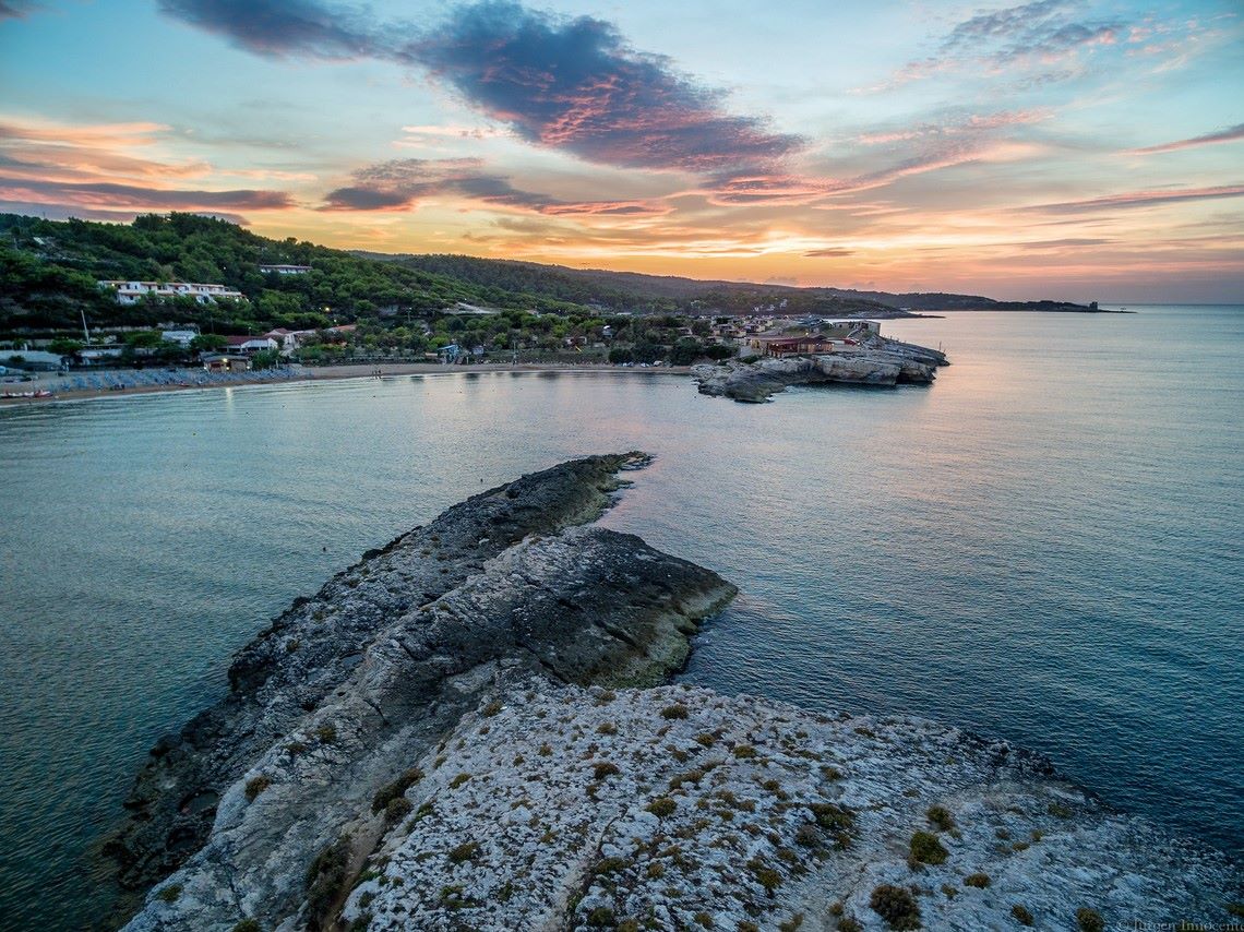 Foto aeree dell'Isola La Chianca Vieste