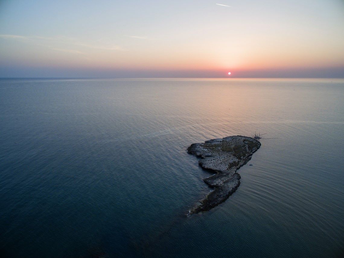 Foto aeree dell'Isola La Chianca Vieste