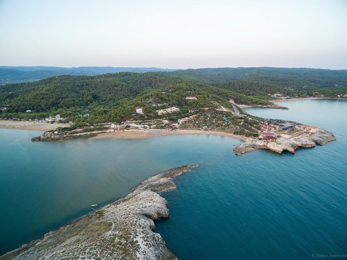 Foto aeree dell'Isola La Chianca Vieste