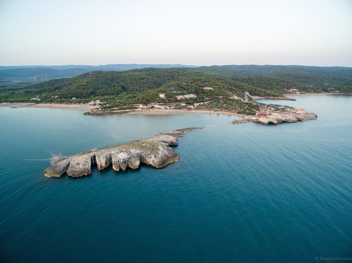 Foto aeree dell'Isola La Chianca Vieste